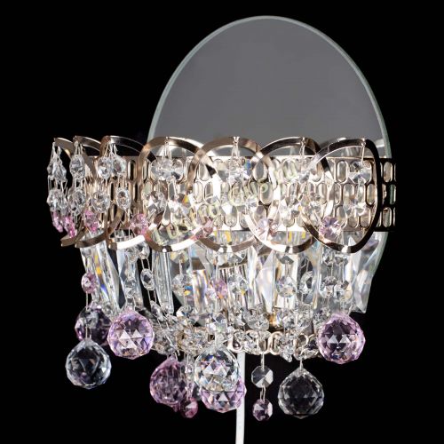 Бра Астра пластинка шар Розовая в Симферополе Гусь Хрустальный