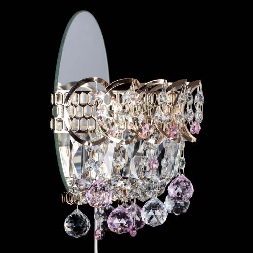 Бра Астра пластинка шар Розовая в Симферополе Гусь Хрустальный