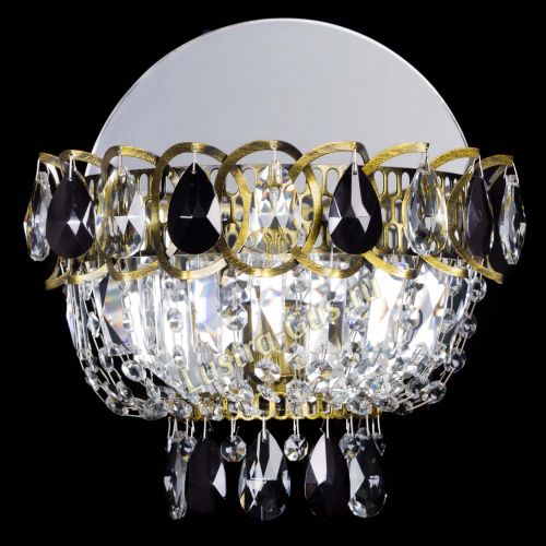 Бра Астра Черная под бронзу в Симферополе Гусь Хрустальный