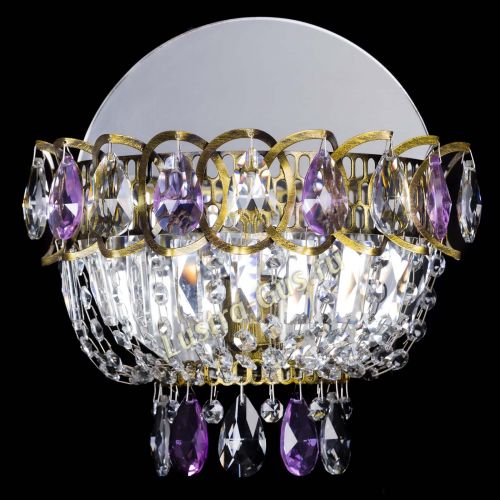 Бра Астра Фиолетовая под бронзу в Симферополе Гусь Хрустальный