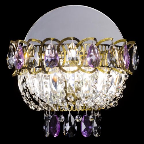 Бра Астра Фиолетовая под бронзу в Симферополе Гусь Хрустальный