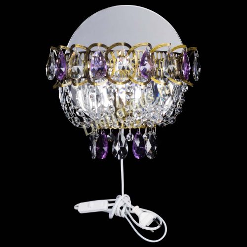 Бра Астра Фиолетовая под бронзу в Симферополе Гусь Хрустальный