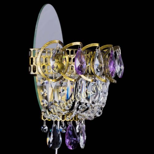 Бра Астра Фиолетовая под бронзу в Симферополе Гусь Хрустальный