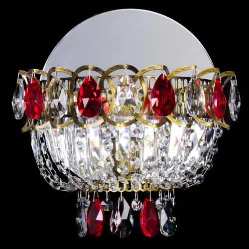 Бра Астра Красная под бронзу в Симферополе Гусь Хрустальный