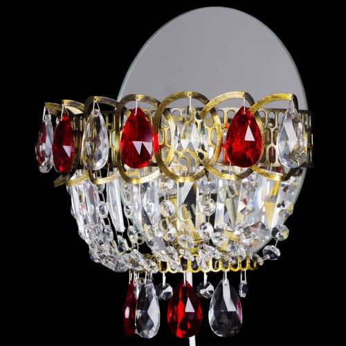 Бра Астра Красная под бронзу в Симферополе Гусь Хрустальный