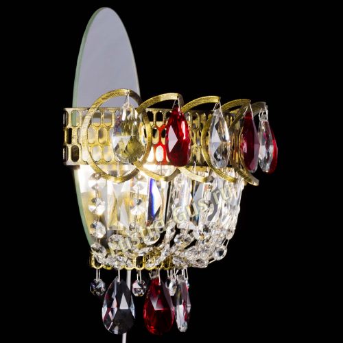 Бра Астра Красная под бронзу в Симферополе Гусь Хрустальный