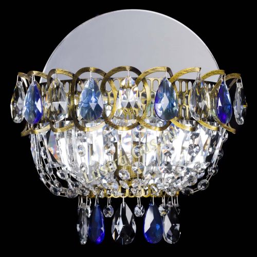 Бра Астра Синяя под бронзу в Симферополе Гусь Хрустальный