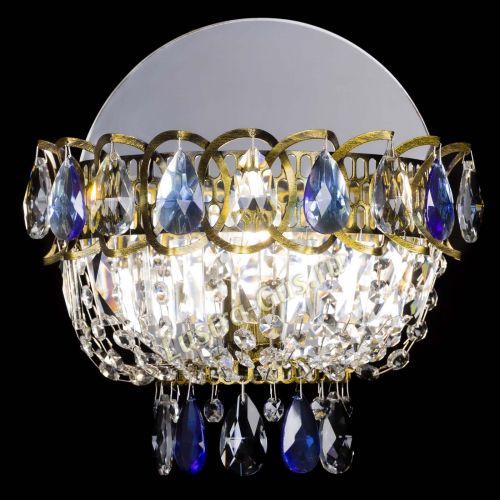 Бра Астра Синяя под бронзу в Симферополе Гусь Хрустальный