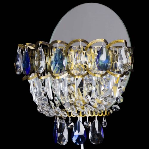 Бра Астра Синяя под бронзу в Симферополе Гусь Хрустальный