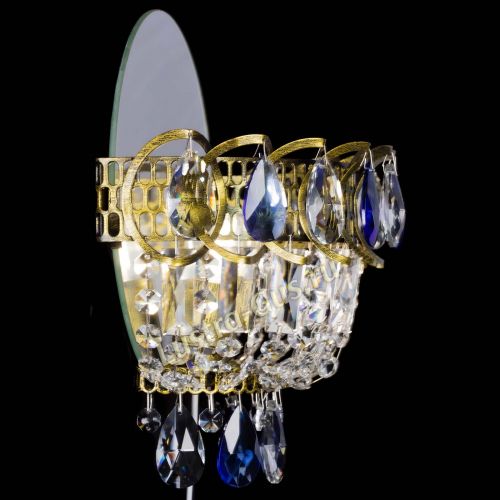 Бра Астра Синяя под бронзу в Симферополе Гусь Хрустальный