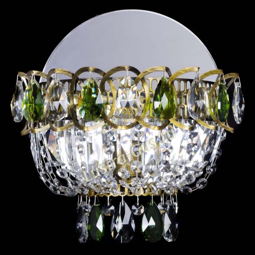 Бра Астра Зеленая под бронзу в Симферополе Гусь Хрустальный