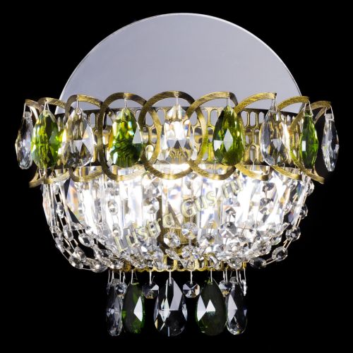 Бра Астра Зеленая под бронзу в Симферополе Гусь Хрустальный