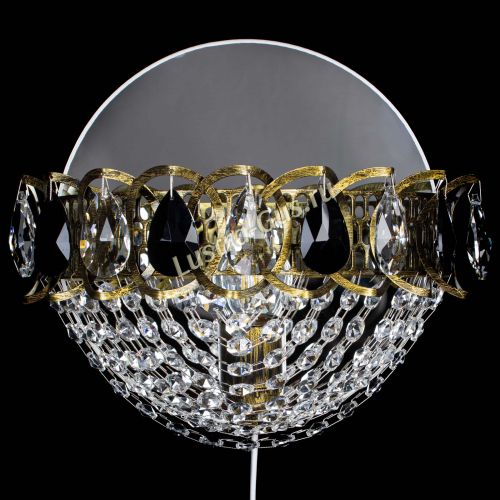 Бра Астра Сетка под бронзу Черная в Симферополе Гусь Хрустальный