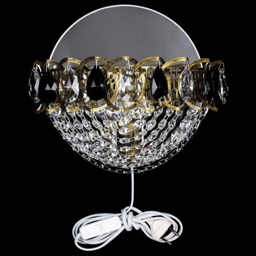 Бра Астра Сетка под бронзу Черная в Симферополе Гусь Хрустальный