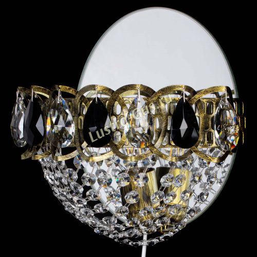 Бра Астра Сетка под бронзу Черная в Симферополе Гусь Хрустальный