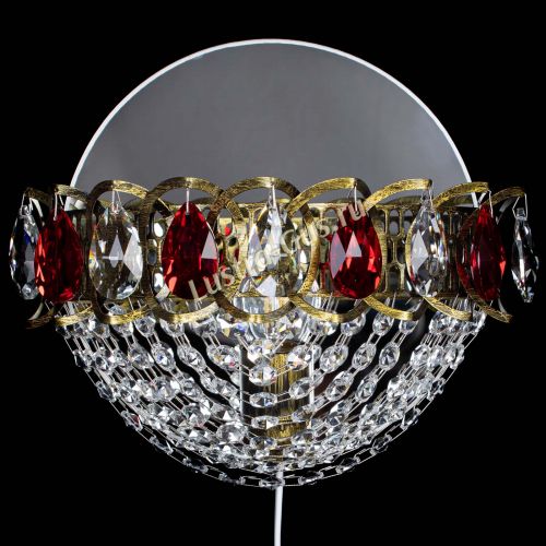 Бра Астра Сетка под бронзу Красная в Симферополе Гусь Хрустальный