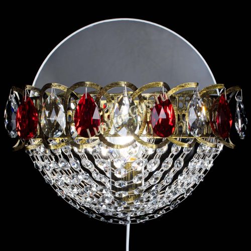 Бра Астра Сетка под бронзу Красная в Симферополе Гусь Хрустальный