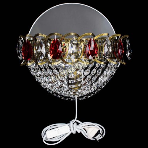 Бра Астра Сетка под бронзу Красная в Симферополе Гусь Хрустальный