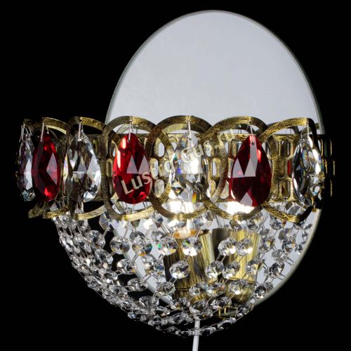 Бра Астра Сетка под бронзу Красная в Симферополе Гусь Хрустальный