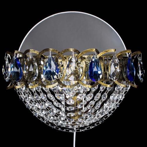 Бра Астра Сетка под бронзу Синяя в Симферополе Гусь Хрустальный