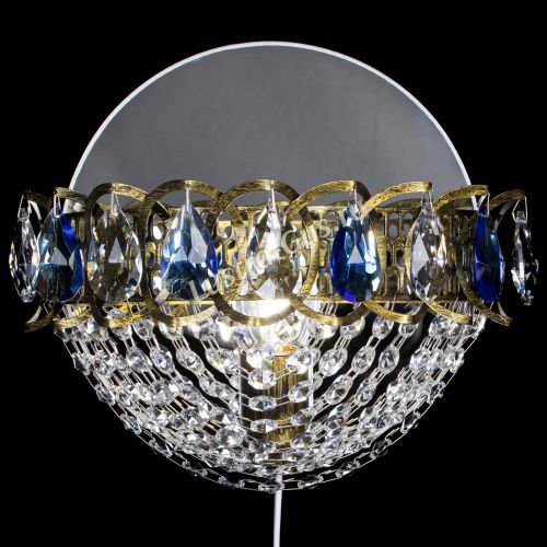 Бра Астра Сетка под бронзу Синяя в Симферополе Гусь Хрустальный