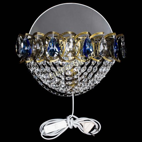 Бра Астра Сетка под бронзу Синяя в Симферополе Гусь Хрустальный