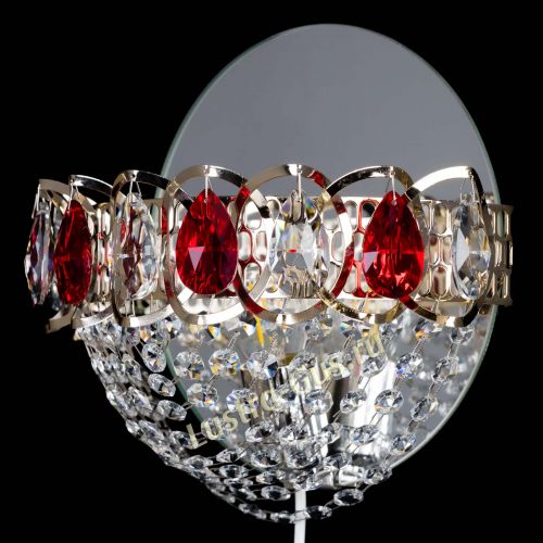 Бра Астра Сетка красная в Симферополе Гусь Хрустальный