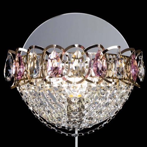 Бра Астра Сетка розовая в Симферополе Гусь Хрустальный