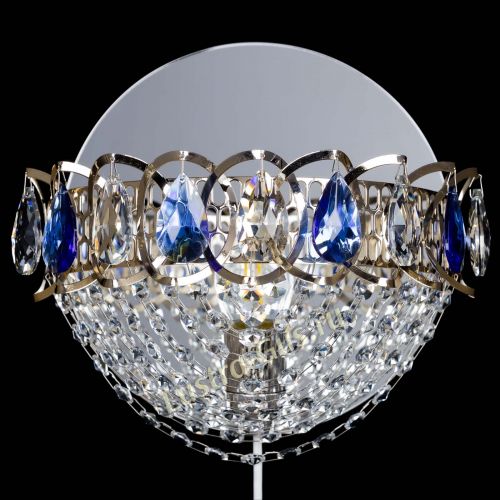 Бра Астра Сетка синяя в Симферополе Гусь Хрустальный