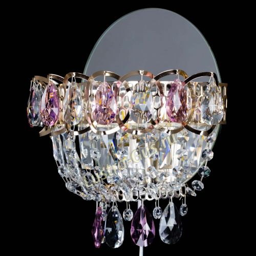 Бра Астра розовая в Симферополе Гусь Хрустальный