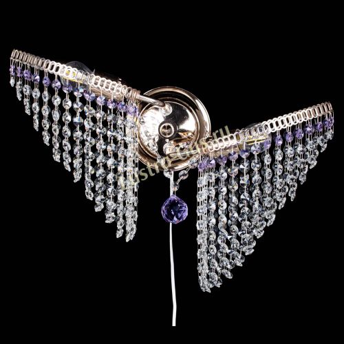 Бра Бутоны №2 фиолетовая в Симферополе Гусь Хрустальный