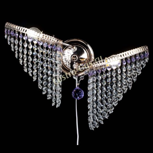 Бра Бутоны №2 фиолетовая в Симферополе Гусь Хрустальный