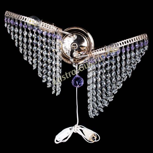 Бра Бутоны №2 фиолетовая в Симферополе Гусь Хрустальный