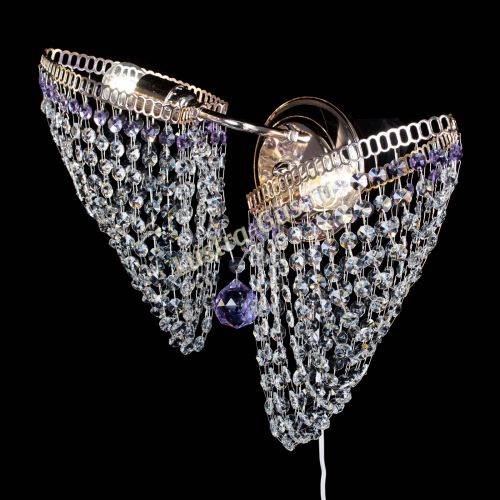 Бра Бутоны №2 фиолетовая в Симферополе Гусь Хрустальный