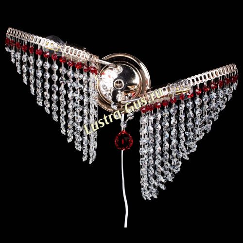 Бра Бутоны №2 красная в Симферополе Гусь Хрустальный