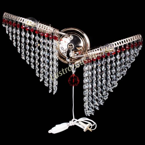 Бра Бутоны №2 красная в Симферополе Гусь Хрустальный