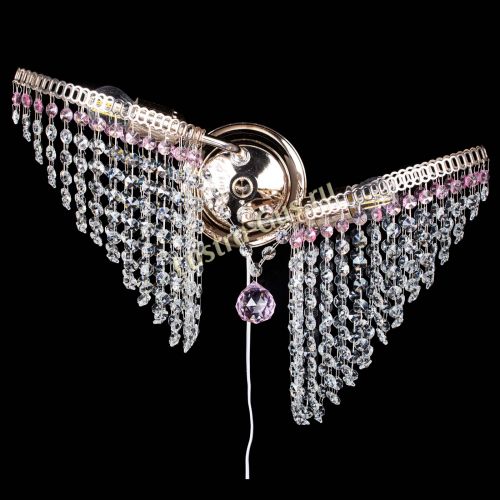 Бра Бутоны №2 розовая в Симферополе Гусь Хрустальный