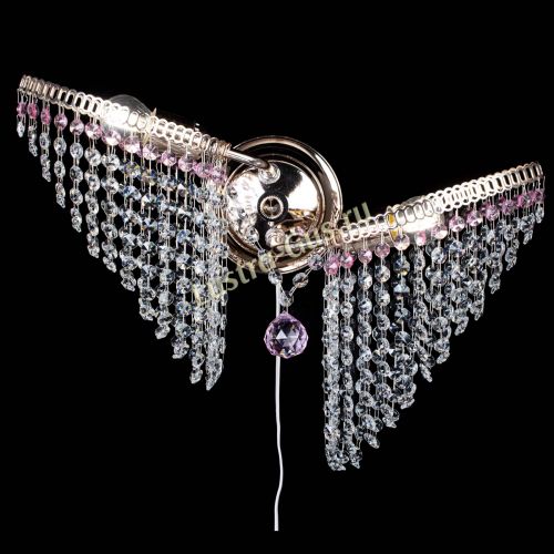 Бра Бутоны №2 розовая в Симферополе Гусь Хрустальный