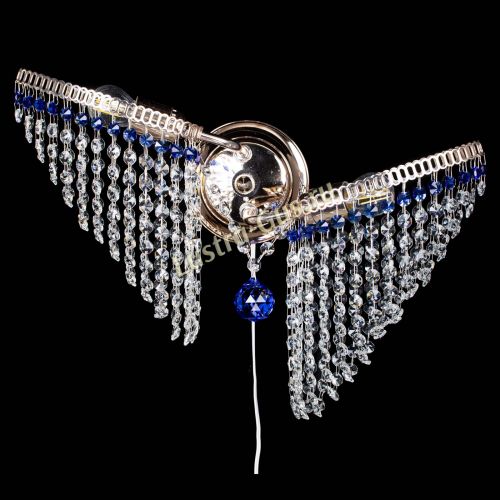 Бра Бутоны №2 синяя в Симферополе Гусь Хрустальный