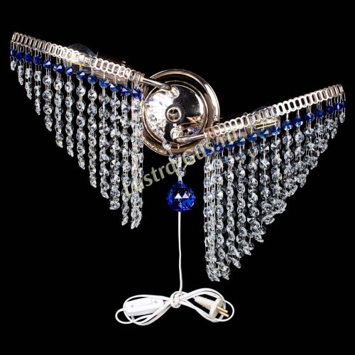 Бра Бутоны №2 синяя в Симферополе Гусь Хрустальный