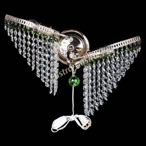 Бра Бутоны №2 зеленая в Симферополе Гусь Хрустальный