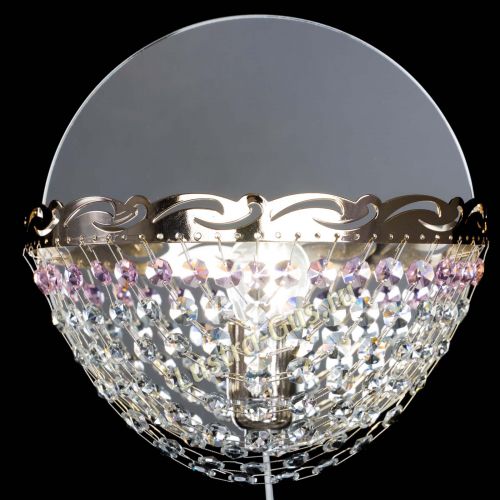 Бра Диана розовая в Симферополе Гусь Хрустальный