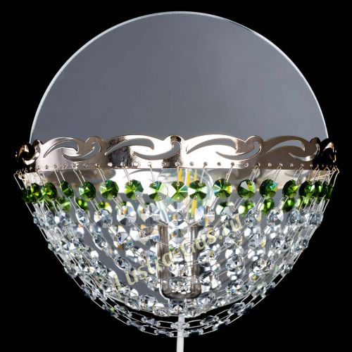 Бра Диана зеленая в Симферополе Гусь Хрустальный