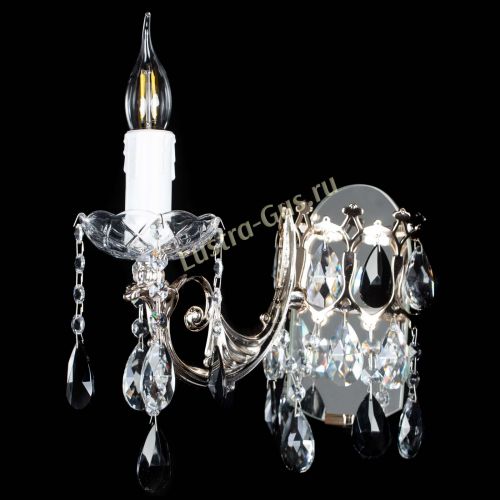 Бра Елизавета №1 мини черная в Симферополе Гусь Хрустальный