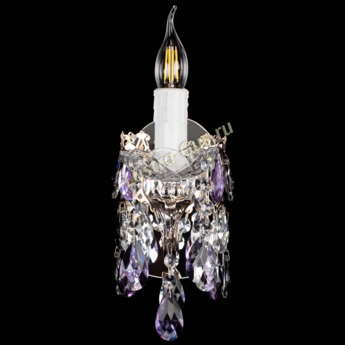 Бра Елизавета №1 мини фиолетовая в Симферополе Гусь Хрустальный