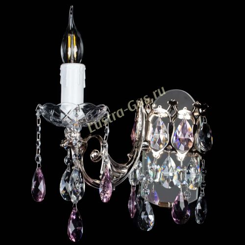 Бра Елизавета №1 мини синяя в Симферополе Гусь Хрустальный