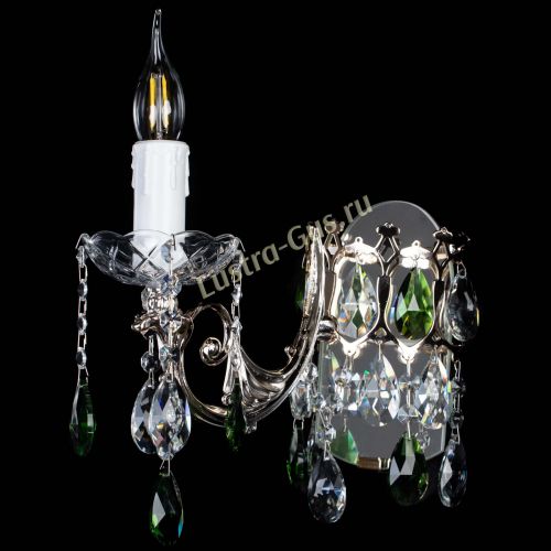 Бра Елизавета №1 мини зеленая в Симферополе Гусь Хрустальный