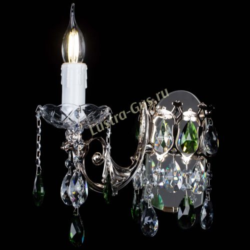 Бра Елизавета №1 мини зеленая в Симферополе Гусь Хрустальный