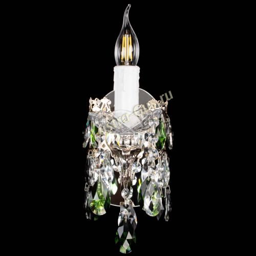 Бра Елизавета №1 мини зеленая в Симферополе Гусь Хрустальный