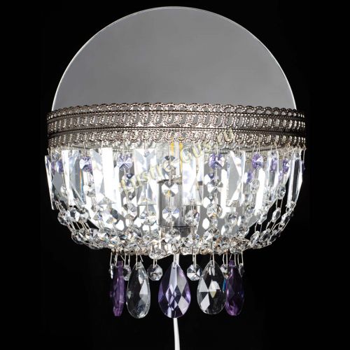 Бра Флоренция журавлик фиолетовая в Симферополе Гусь Хрустальный